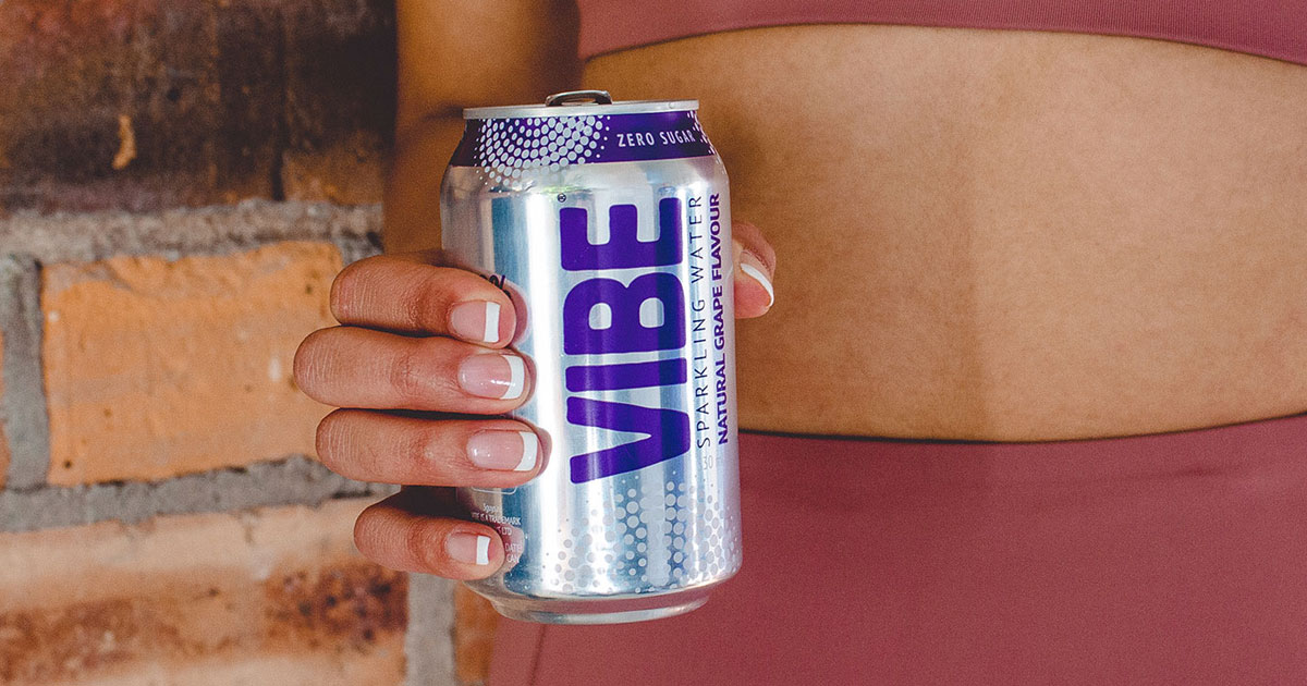 Vibe Good Vibes 100 Natural Sparkling Water