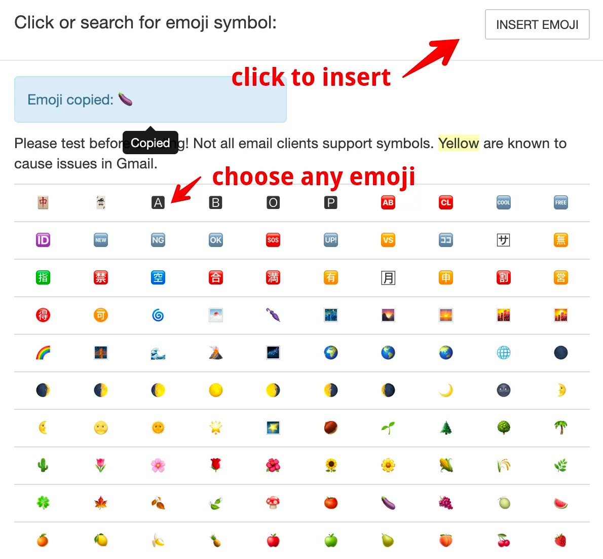 Emojis in email subject lines