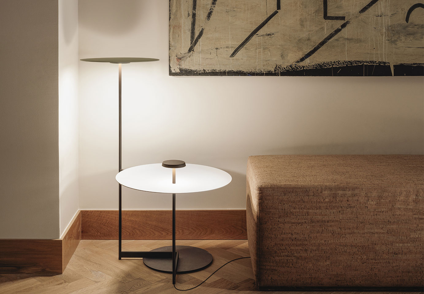 Layers of Light Introducing the Flat Floor Lamp Vibia
