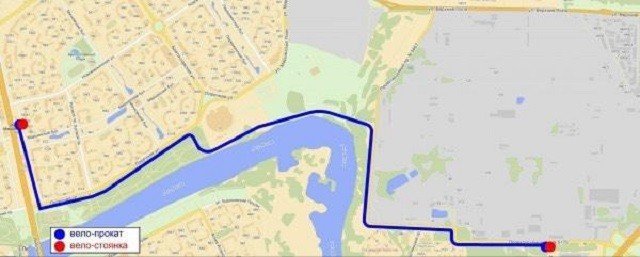 Расчет расстояния между городами по проложенному маршруту