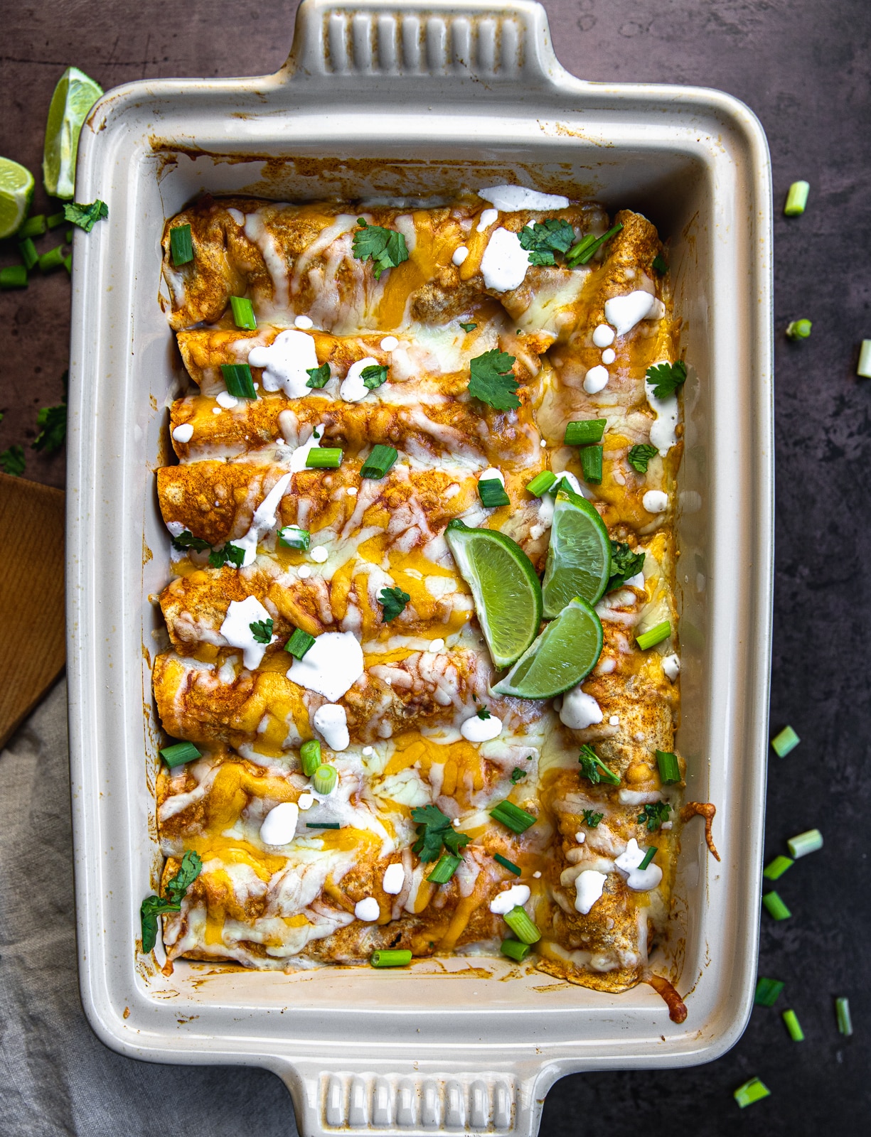 Butternut Squash Black Bean Enchiladas Gina Gibson