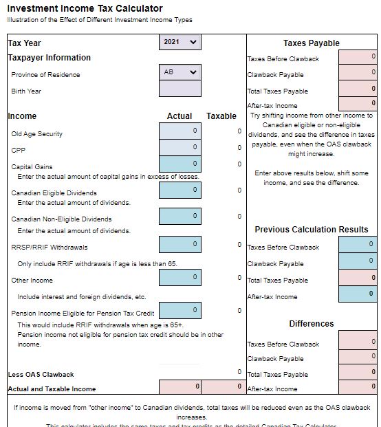 Canadian Financial Calculators & Tax Calculators 2021 Vibrant