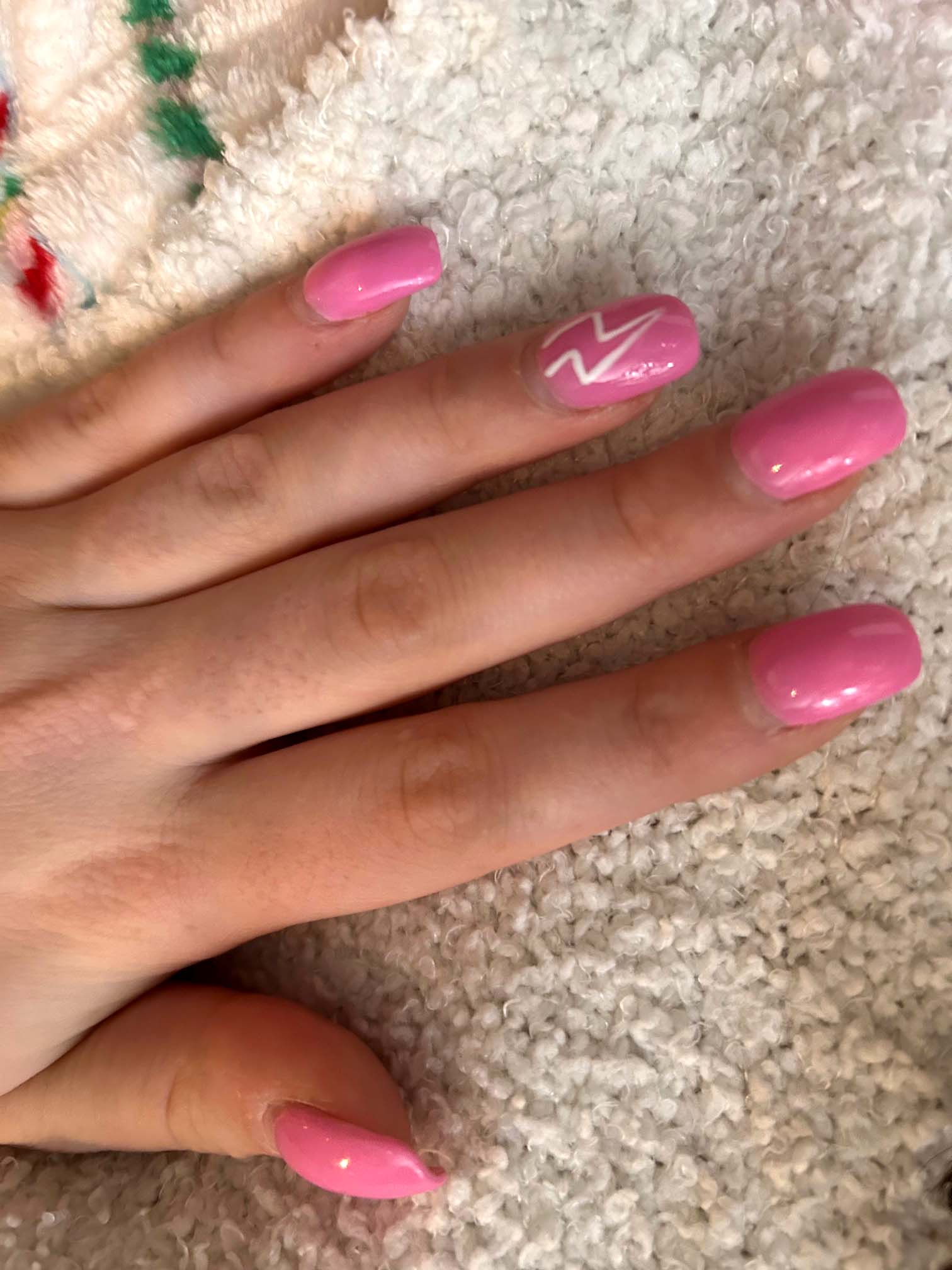 Hot Pink Lightning Bolt Nails Design Vibrant Guide