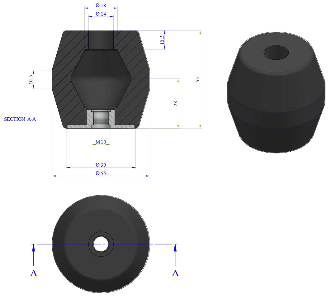 Elastomeric Spring Elastomeric Spring Anti Vibration Mounts