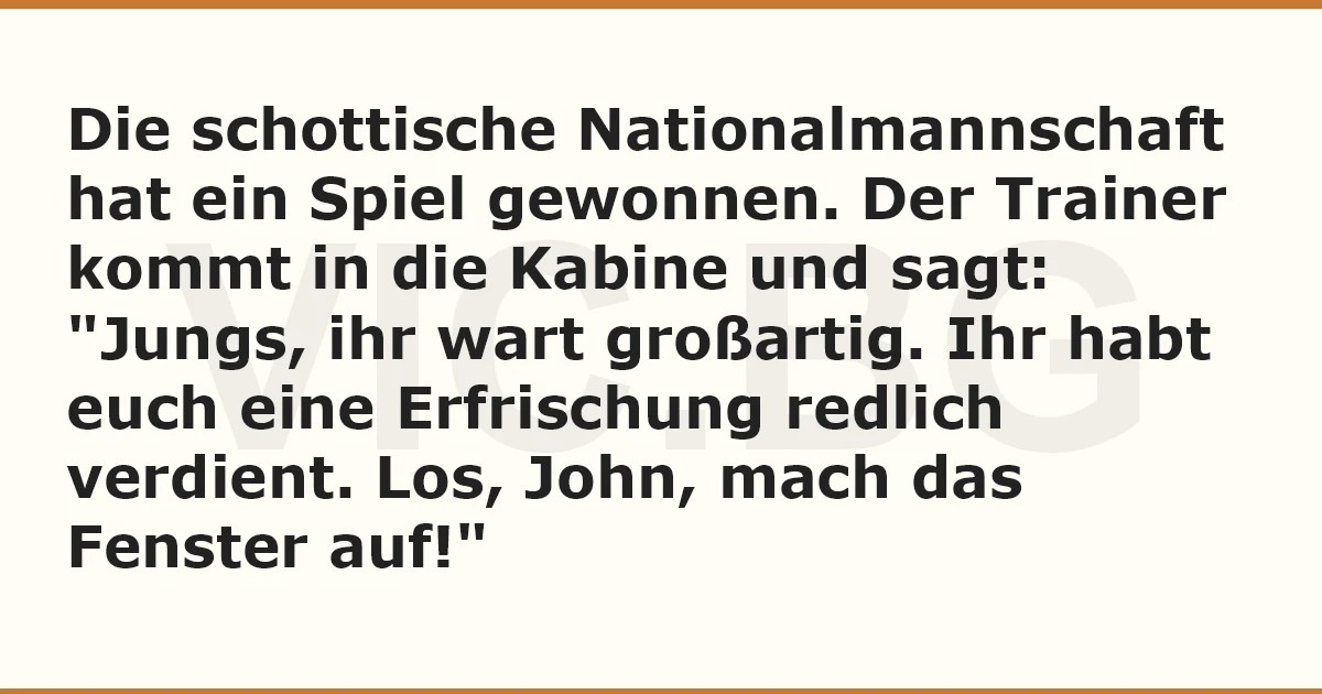 Erfrischung nach Art der Schotten