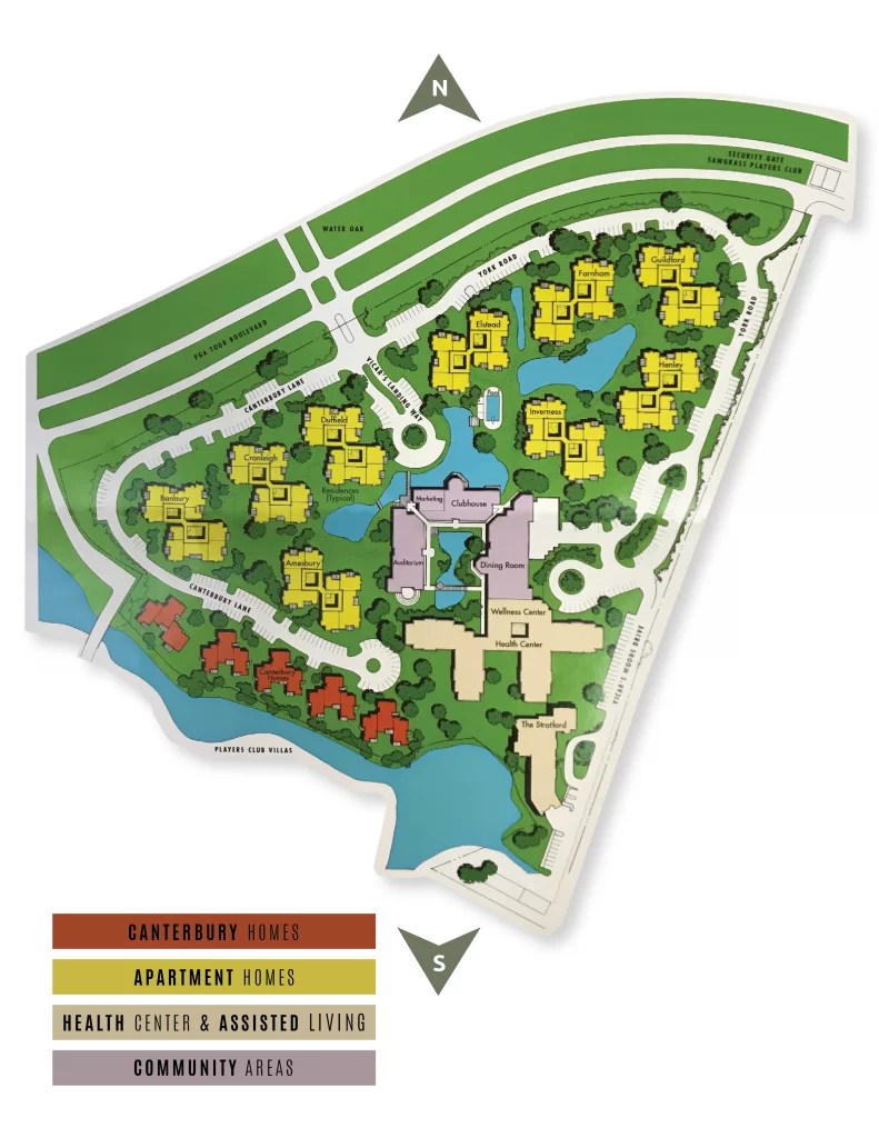 Site Map Vicar's Landing