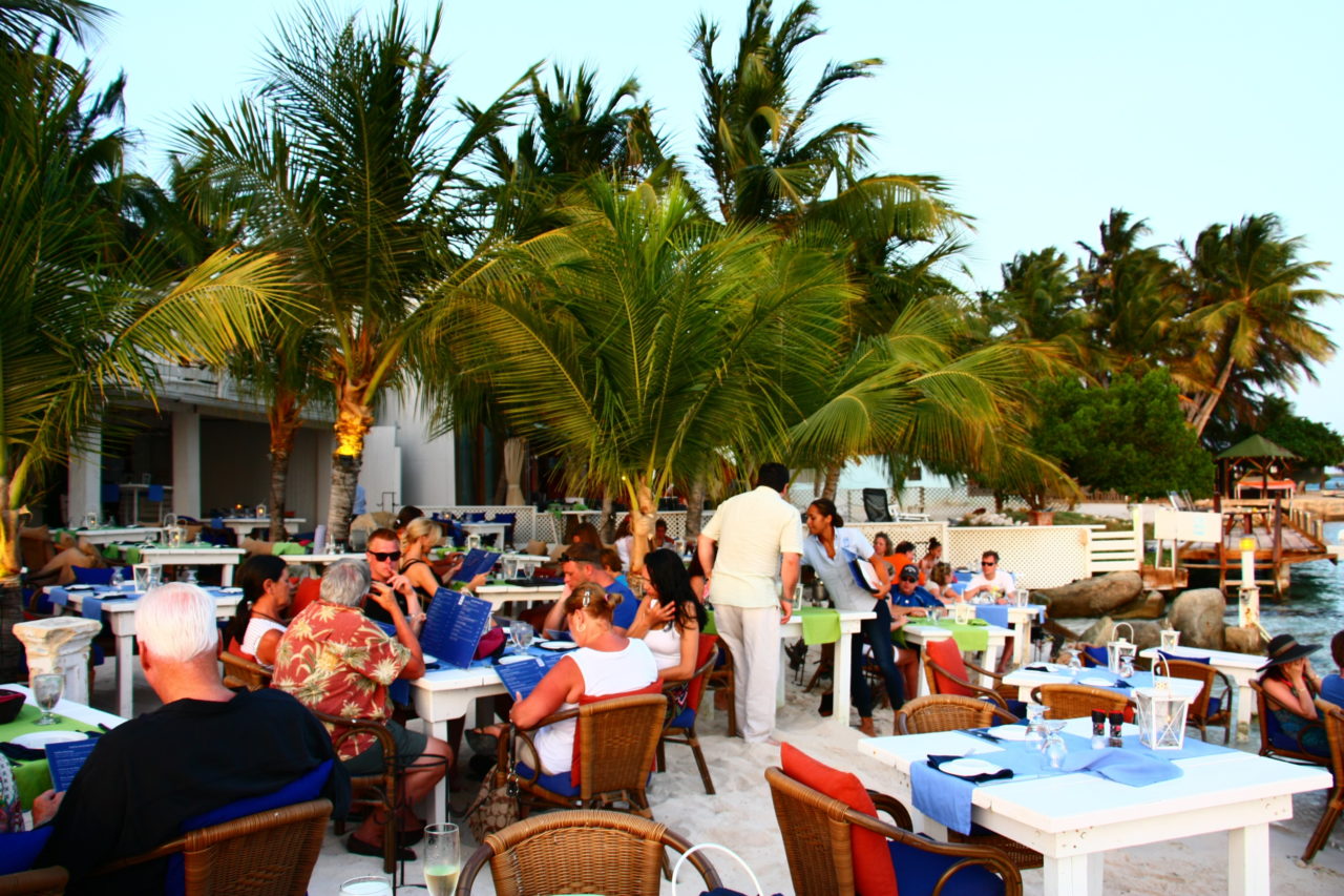 O melhor restaurante de Aruba Flying Fishbone