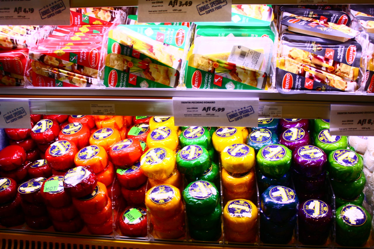 Compras nos supermercados em Aruba e Curaçao