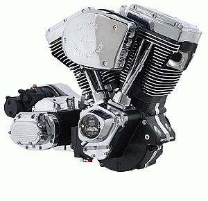 Ultima Drivetrain Package 113 Black engine - Custom Harley Motorcycle
