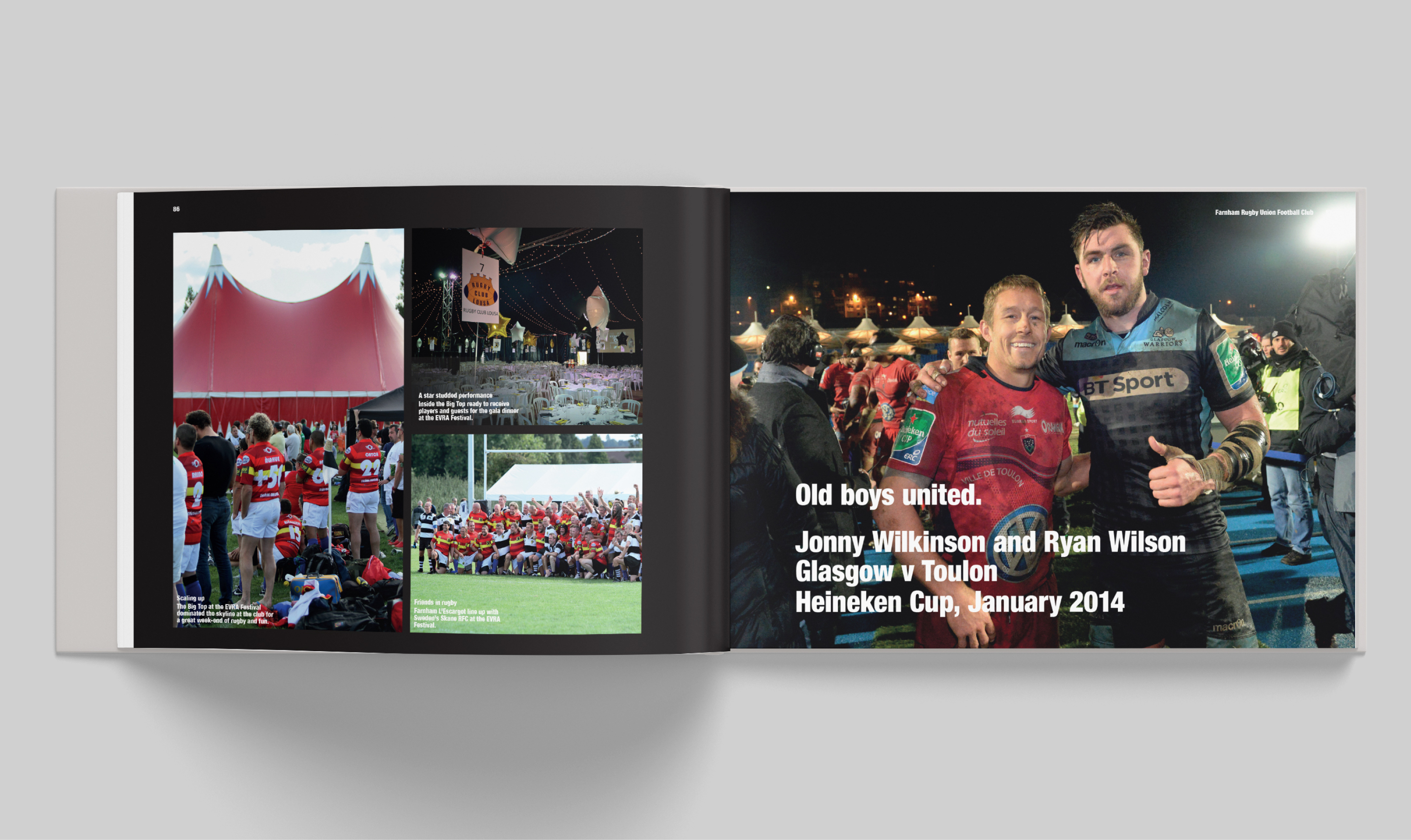 Farnham Rugby Club Vicki Swain Graphic design