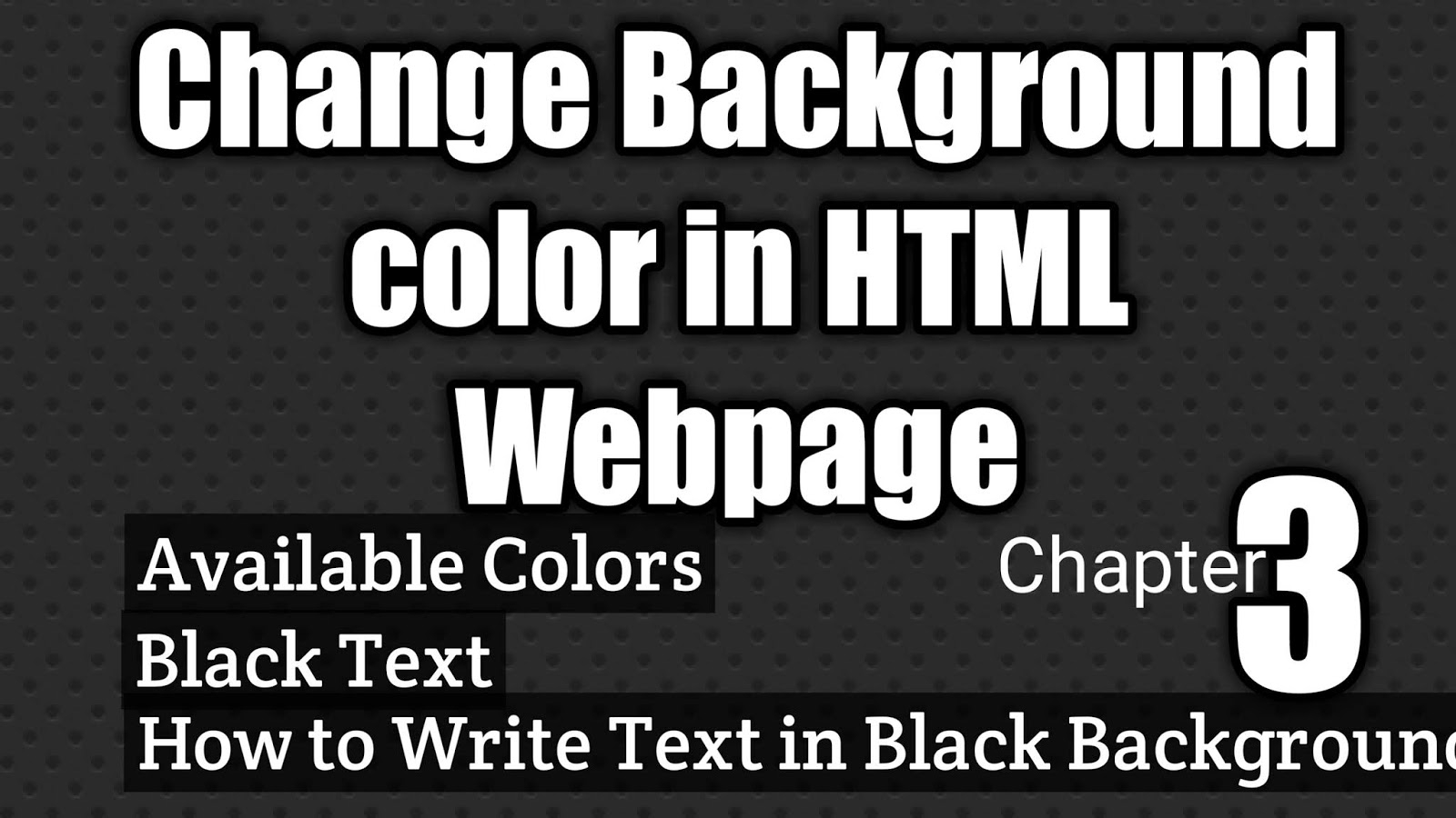 Creative Image of How To Change  Page Background Color In Html