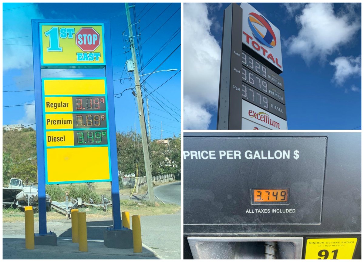Gasoline Prices Falling Everywhere Except St. Thomas. V.I. Government