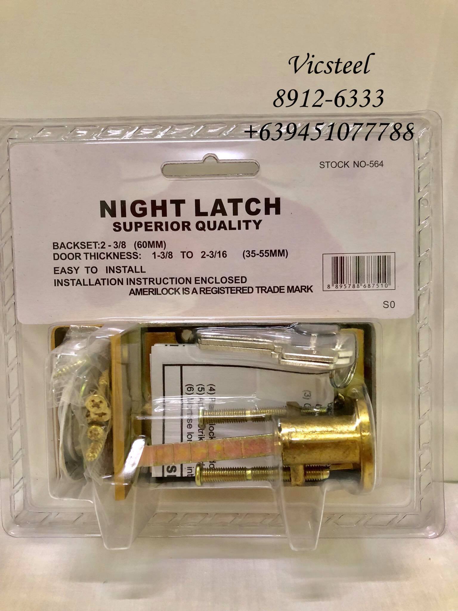 Amerilock Rim Night Latch Vicsteel