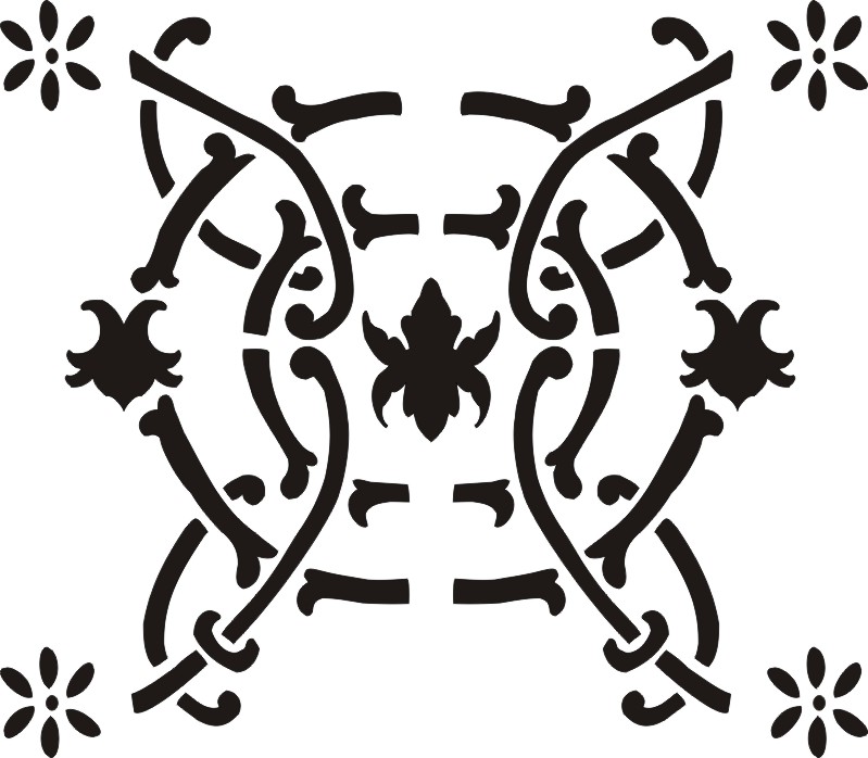 Painting Stencil French Tile 10 Inch Walls Stencils, Plaster Stencils