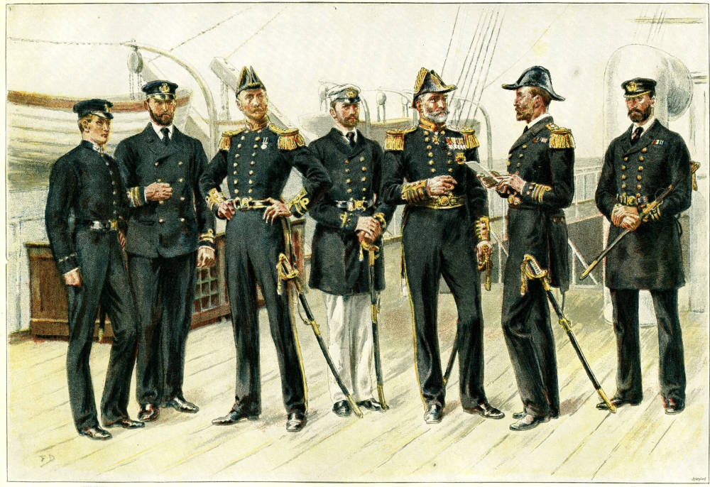 "The Officers of the Royal Navy" by Frank Dadd (18511929)