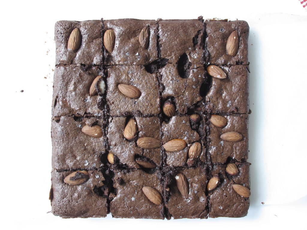 Salted Almond Brownies (gluten free)