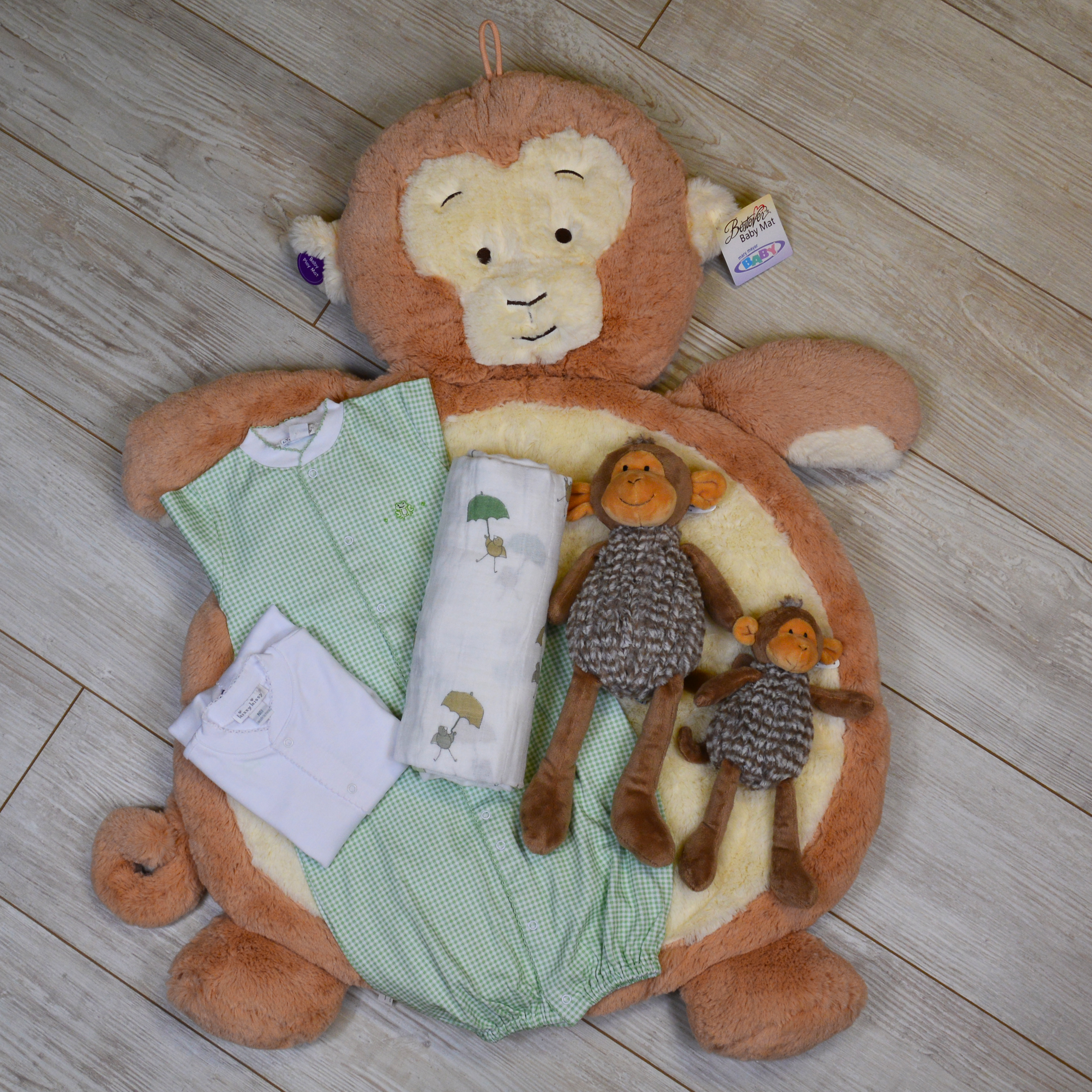 Monkey Baby Mat Victorias Ragpatch