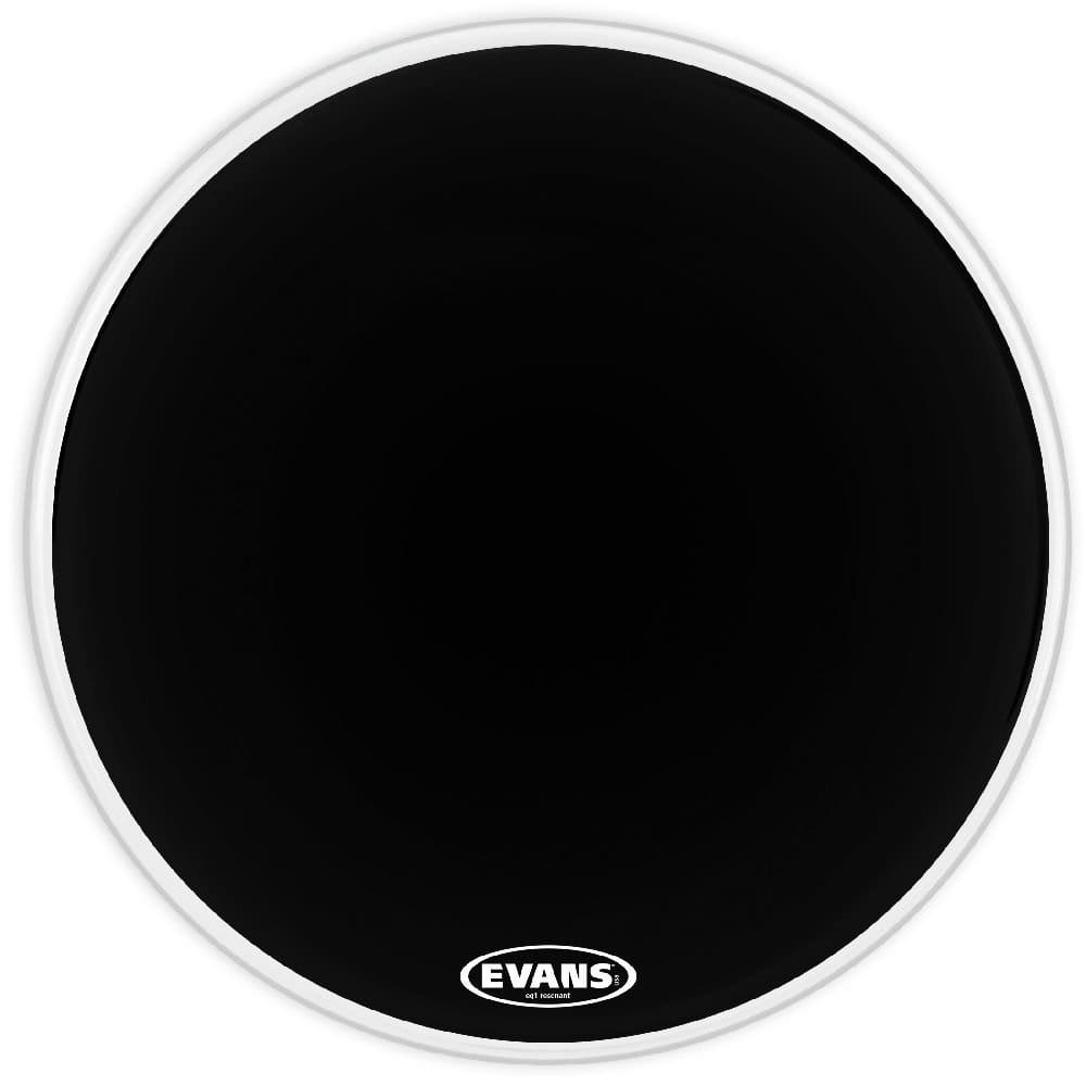 Evans EQ1 Resonant Black Bass Drum Head, 22 Inch BD22RA Victor Litz