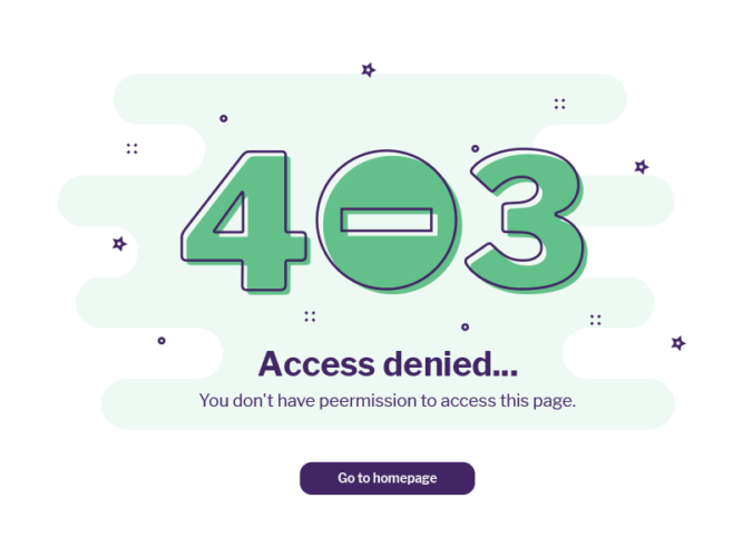 Allow or Block users from certain countries. Customize your 403 Page.