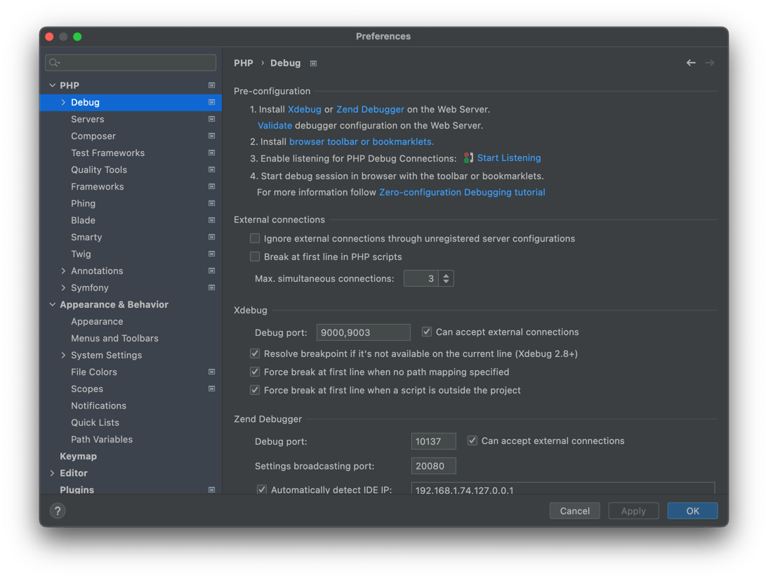 Como instalar y configurar Xdebug con Docker y PHPStorm