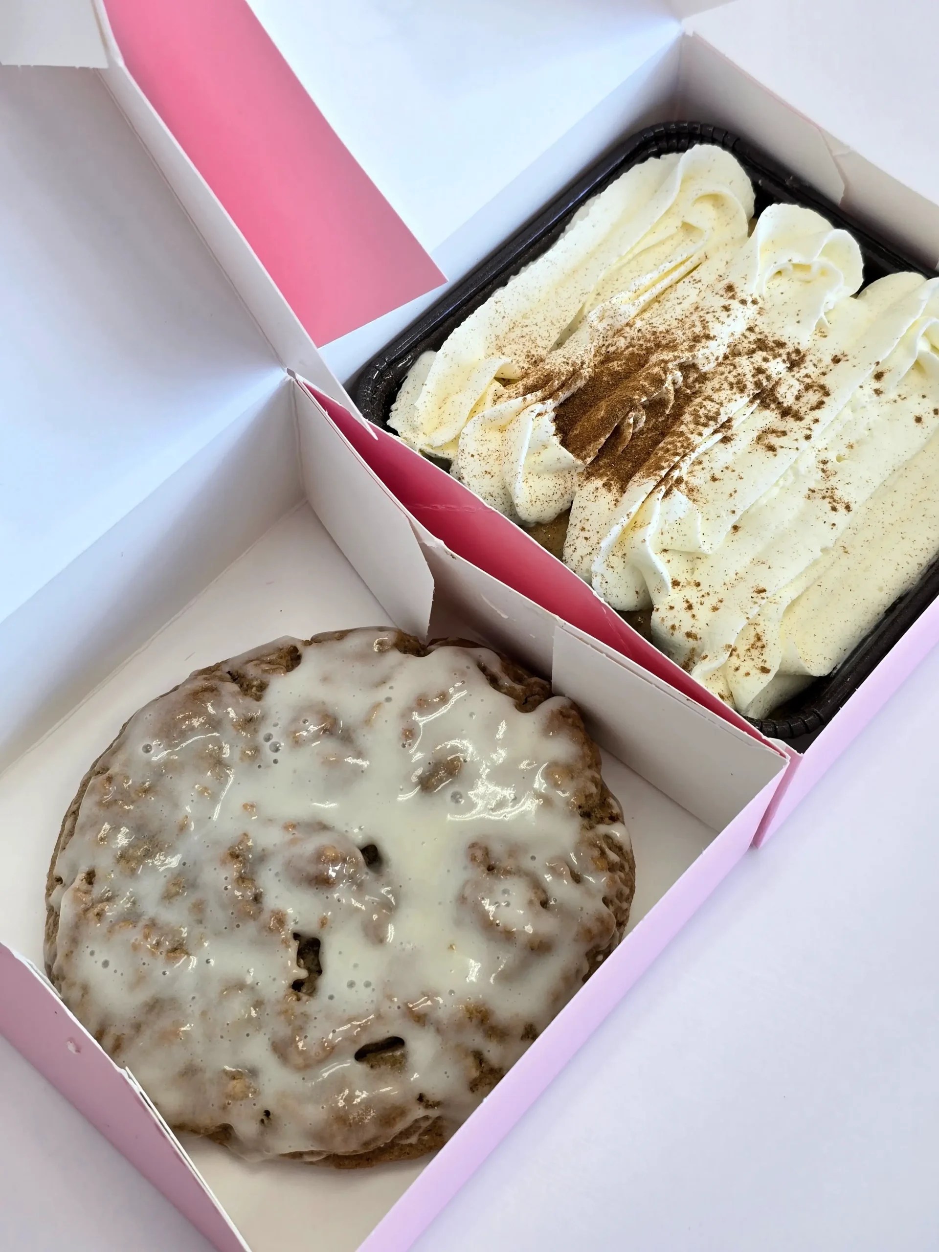Crumbl Cookie Review Tres Leches Cake & Iced Oatmeal Victors Biscuits