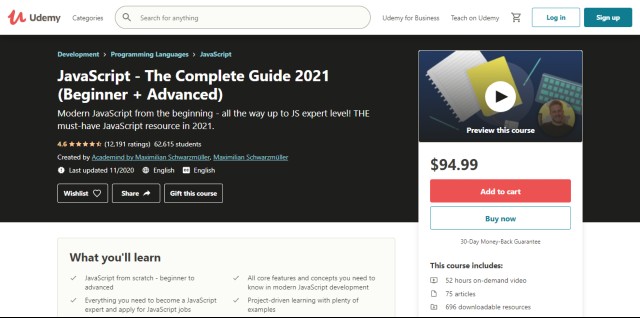 10 Best JavaScript Courses to Learn Online in 2021 All