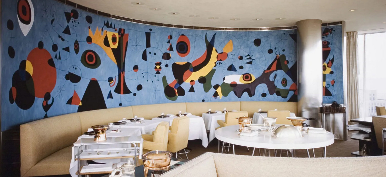 Restaurant murals Restauranting through history