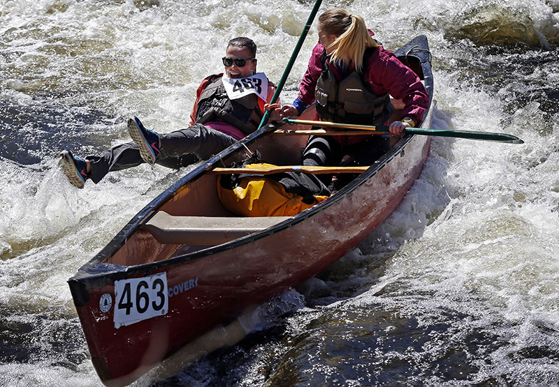The Kenduskeag Canoe Race An Annual Event In Kenduskeag Maine Rapids