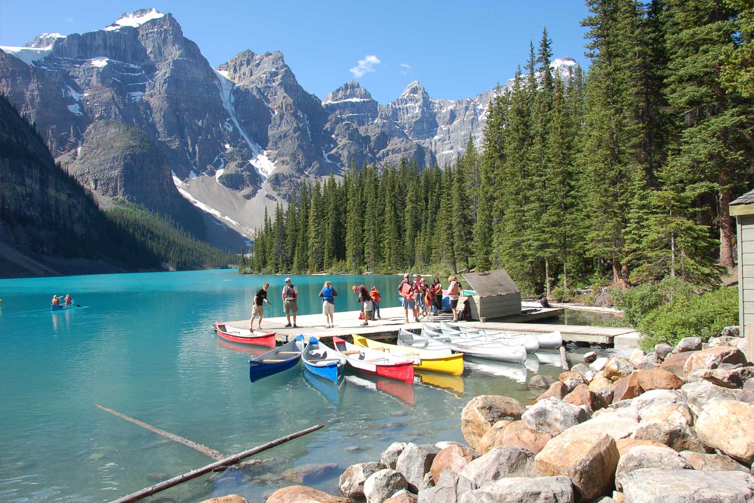 Canoe Rental At Moraine Lake Rapids Riders Sports