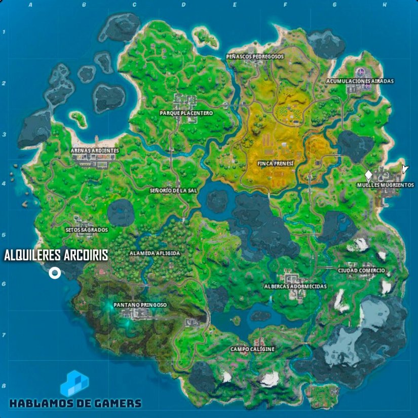 Where Is Lake Canoe And Rainbow Rentals In Fortnite Rapids Riders Sports