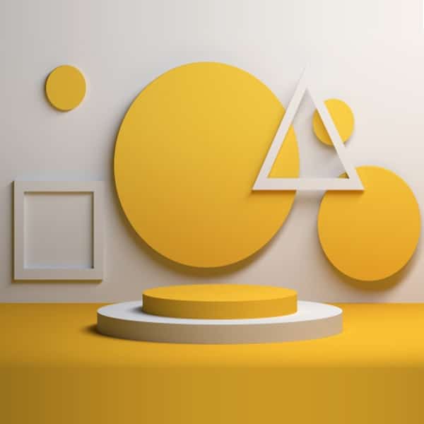 Basic forms of point composition in graphic design