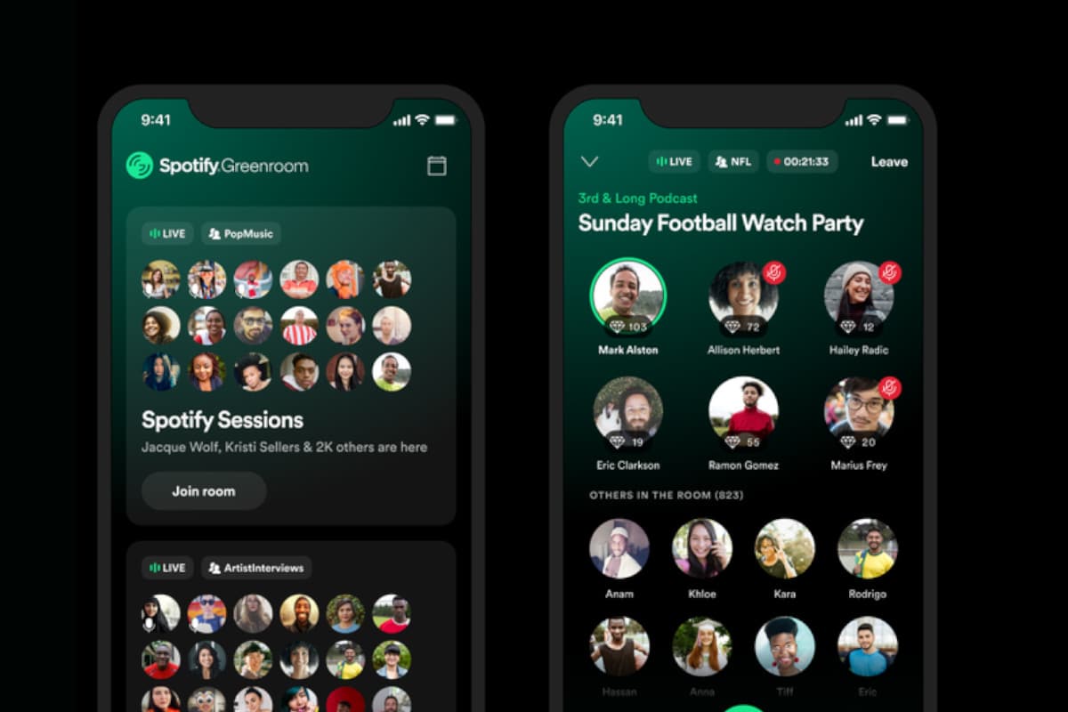 Spotify lança Greenroom, plataforma de áudio similar ao Clubhouse