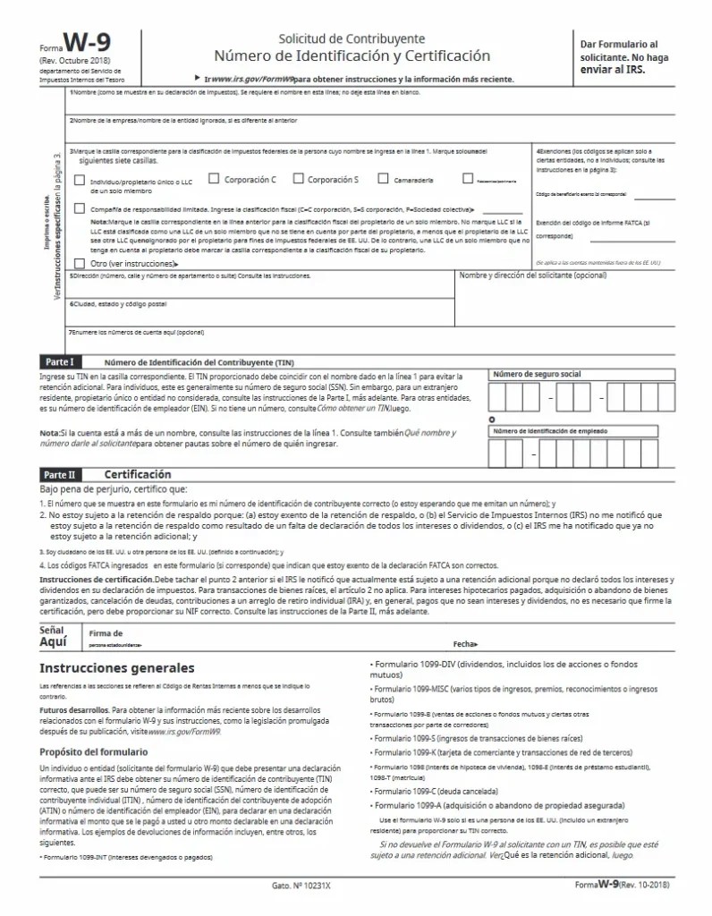ᐈ Formulario W9 en español. ¿Qué es y para qué sirve? vidaenUSA ᐈ Formulario W9 en español. ¿Qué es y para qué sirve? vidaenUSA