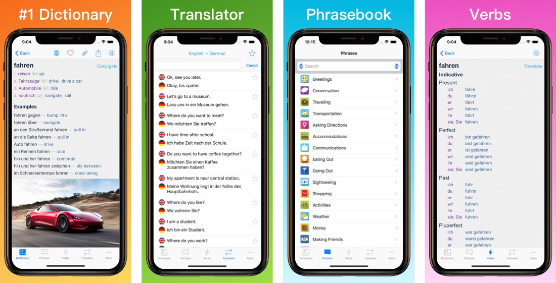 German Translator Dictionary + for iPhone, iPad, Apple Watch Best