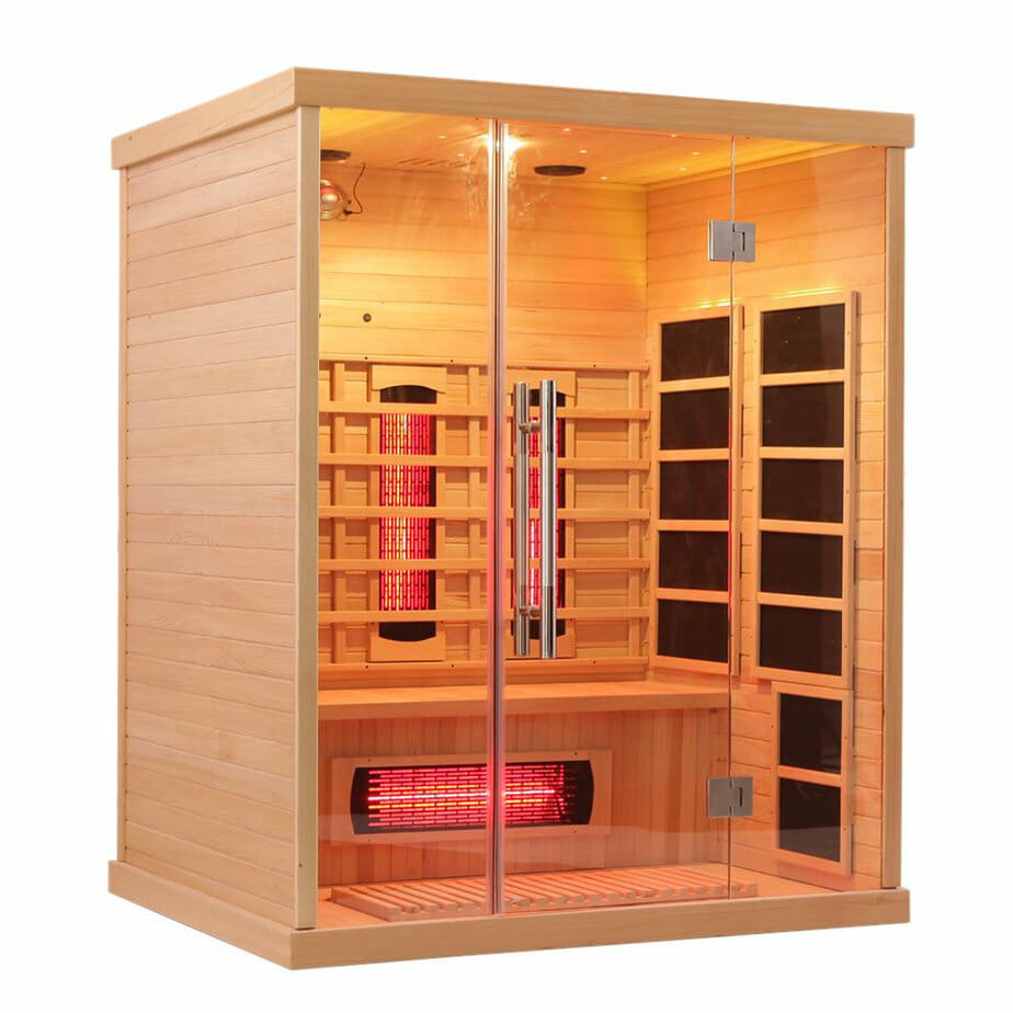 3 Person Full Spectrum Infrared Sauna With Complete Heat Vidalux
