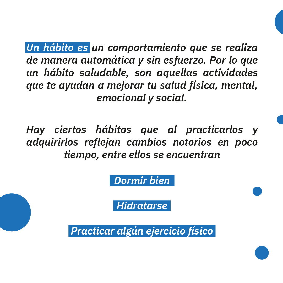 Cómo adquirir y mantener hábitos saludables vidasaludable.udec.cl