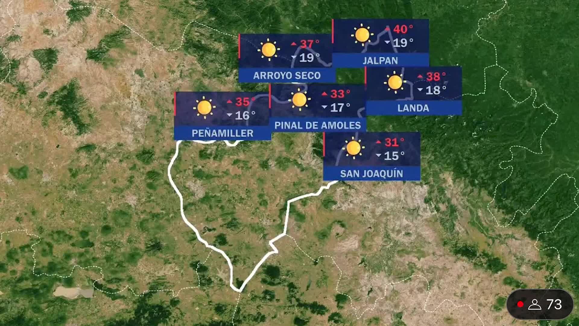 Pronóstico del Clima en Querétaro para hoy 20 de Junio N+