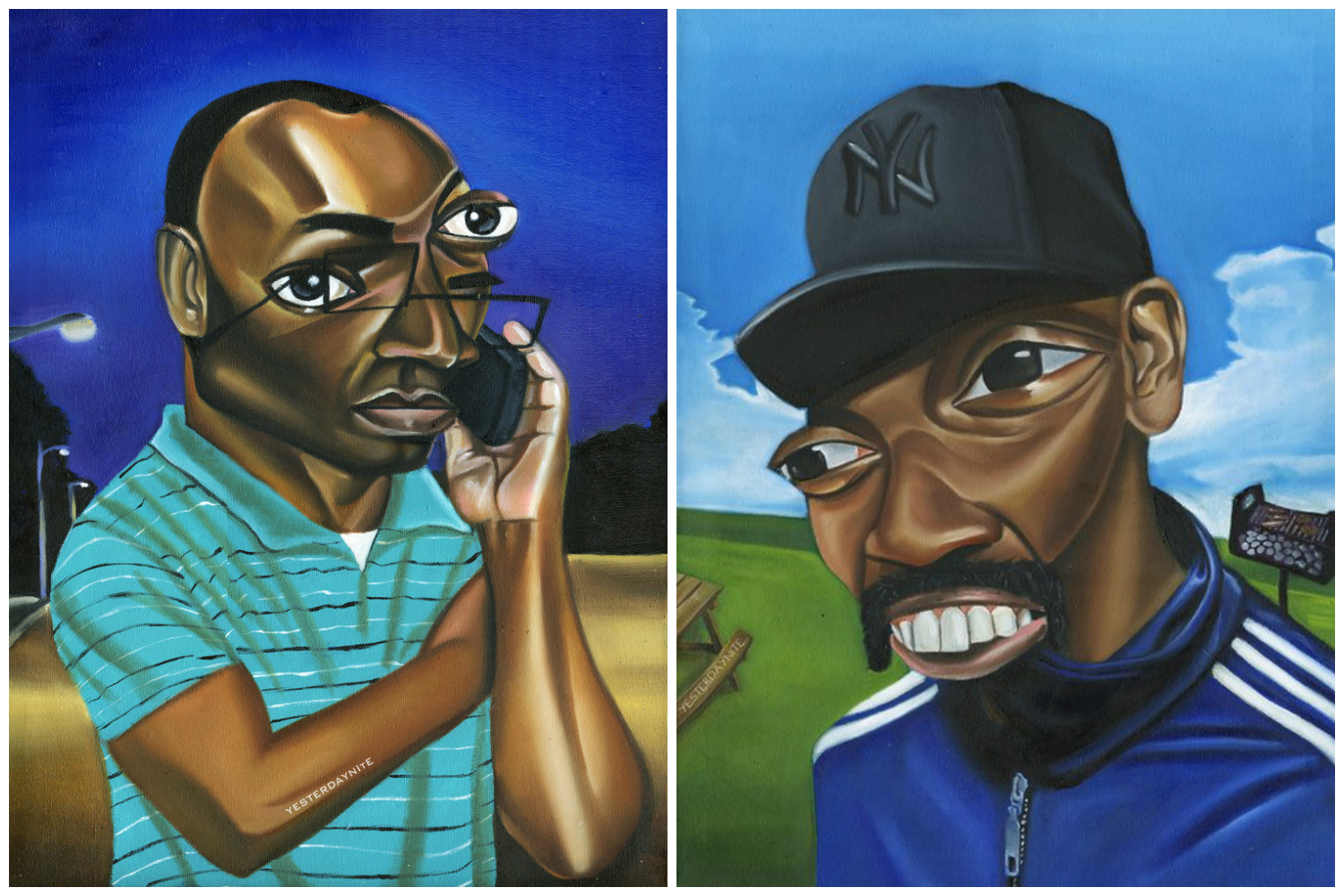 Painter Alim Smith Celebrates Classic Black Twitter Memes With Afro