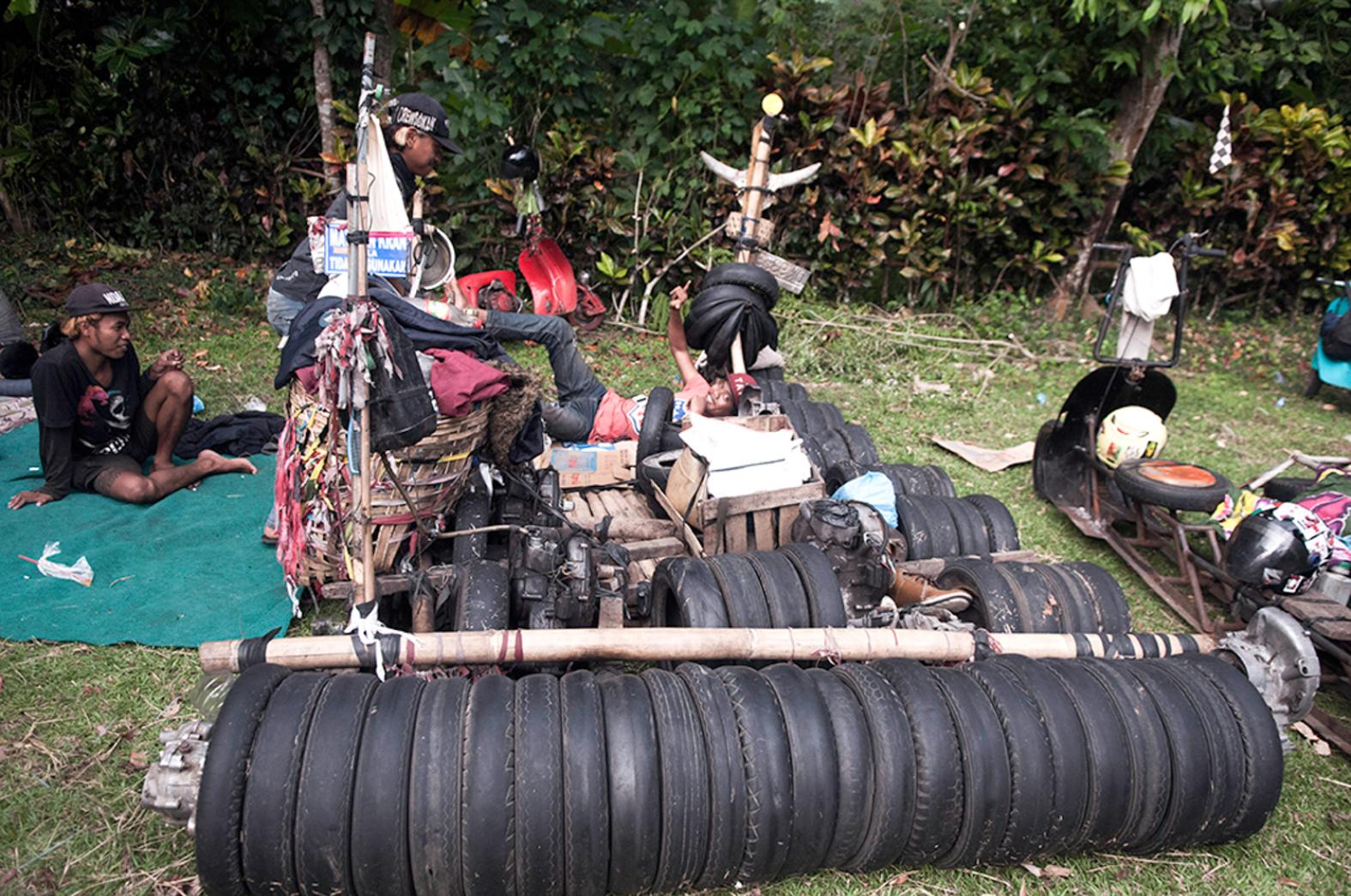 Joyriding Through the Jungle With the Punks Who Mod Vespa Scooters Into