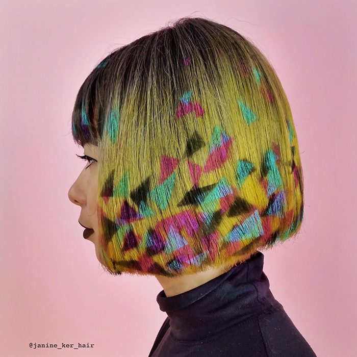 Turn Your Hair into Colorful Street Art With Ingenious Stencils VICE