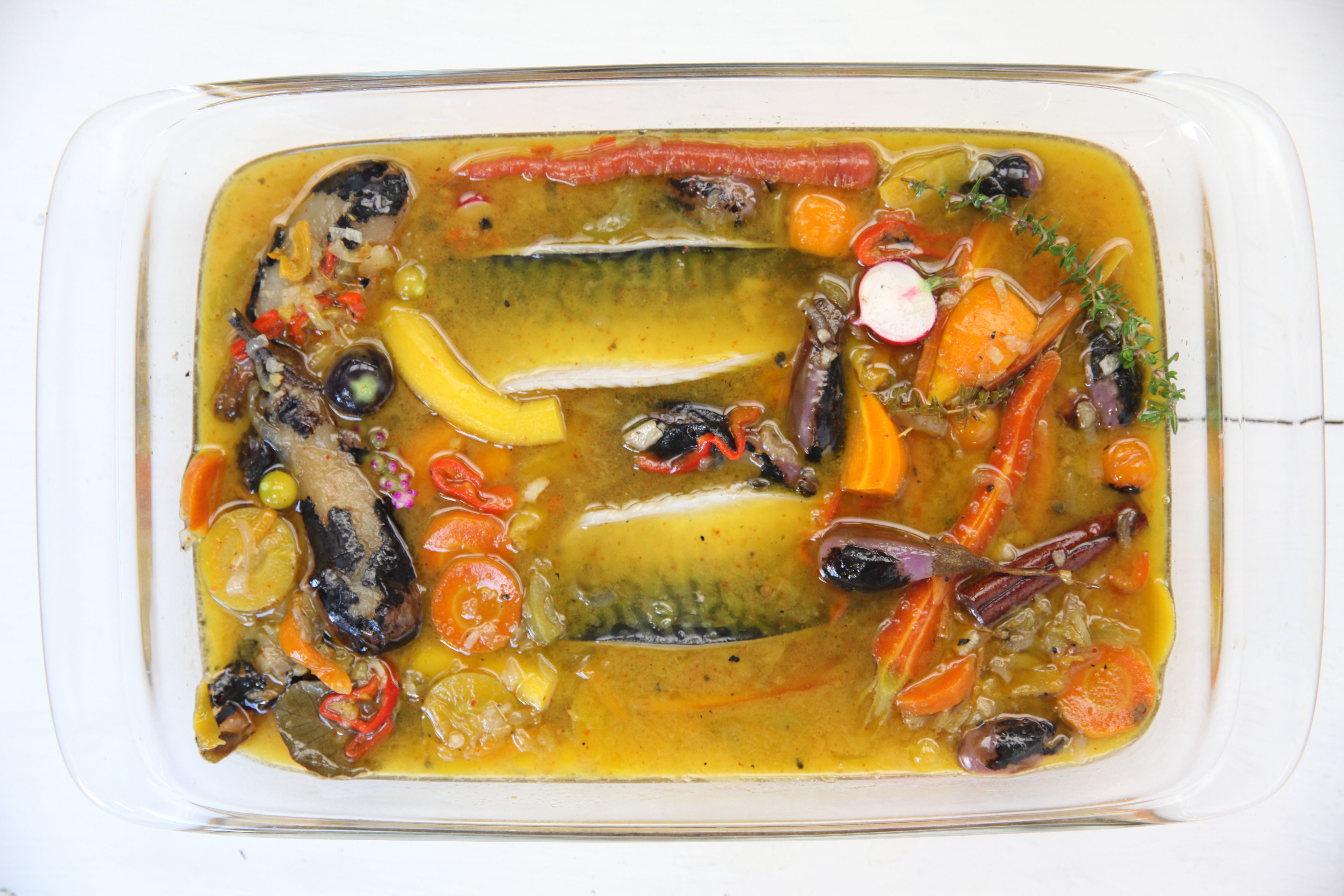 Alex Baker of Yves's Spanish Mackerel Escabeche VICE