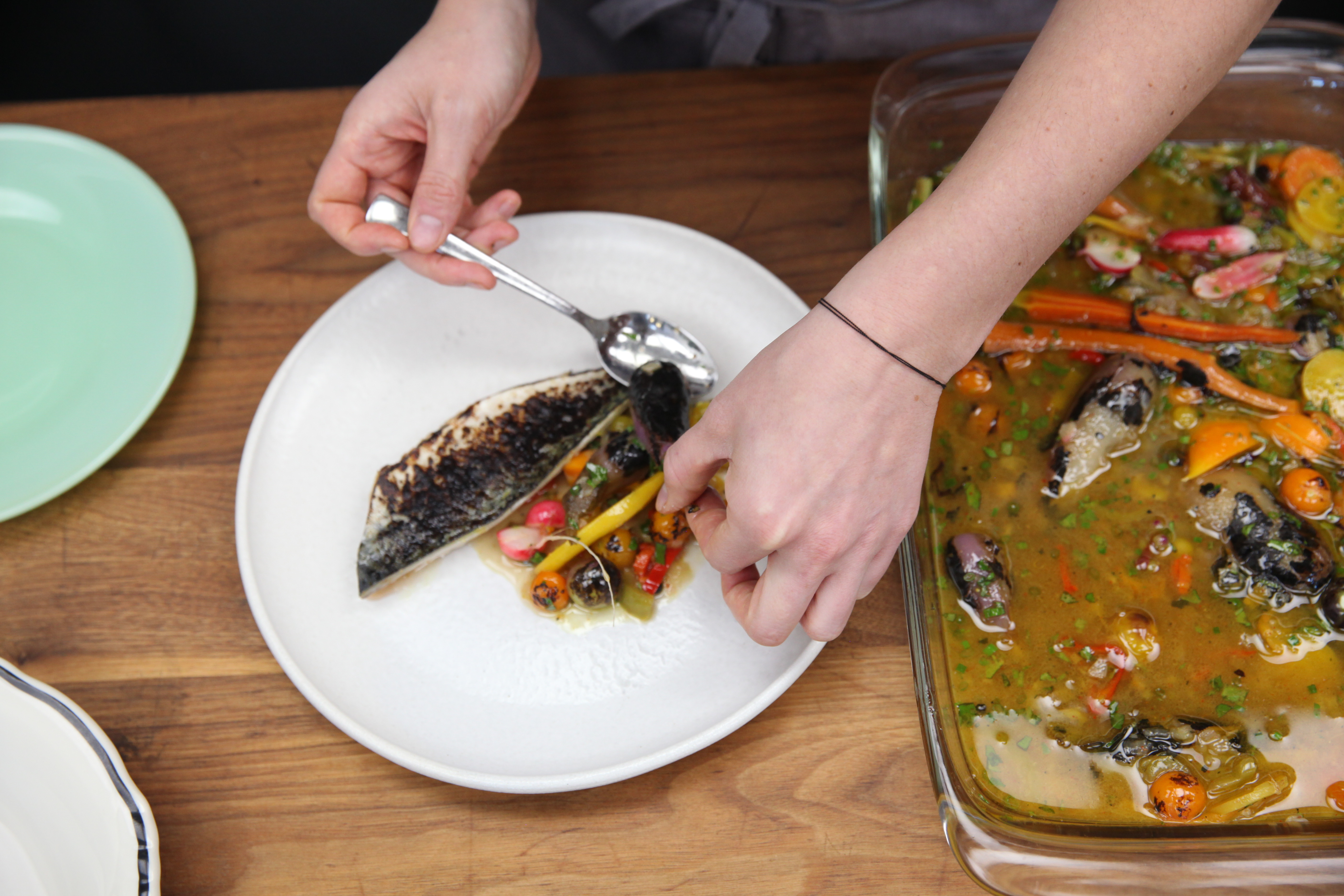 Alex Baker of Yves's Spanish Mackerel Escabeche VICE