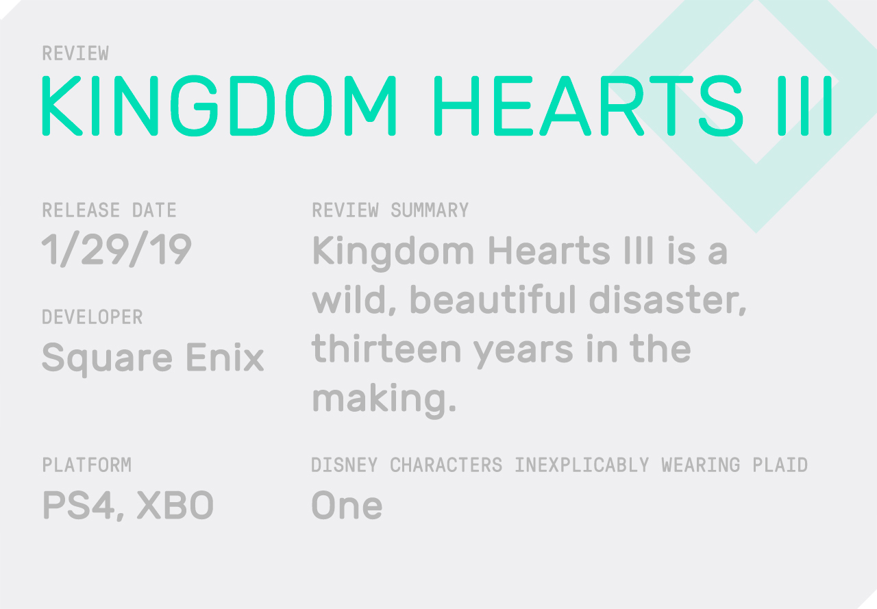 'Kingdom Hearts III' is a Big, Beautiful Mess VICE