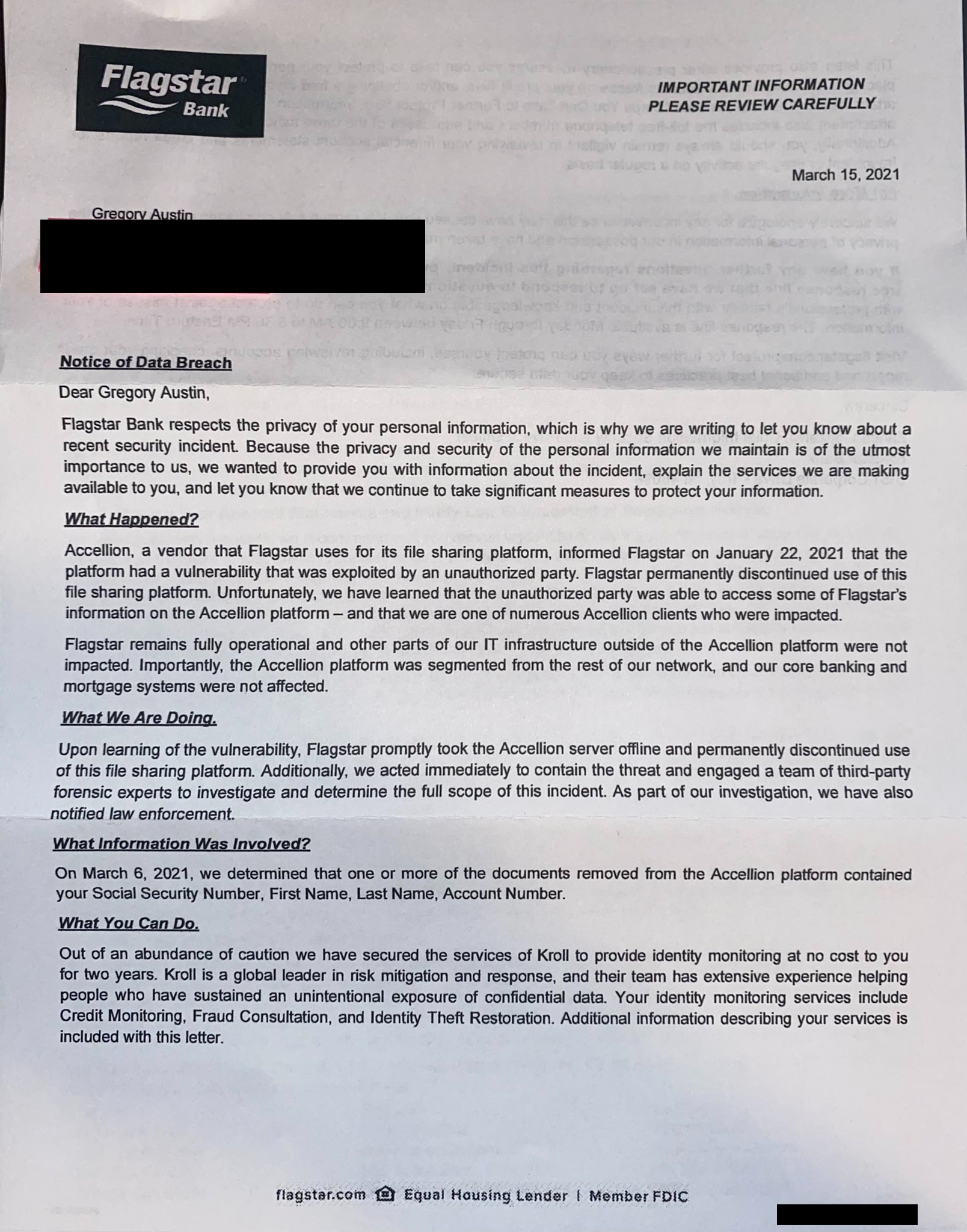 Ransomwared Bank Tells Customers It Lost Their SSNs