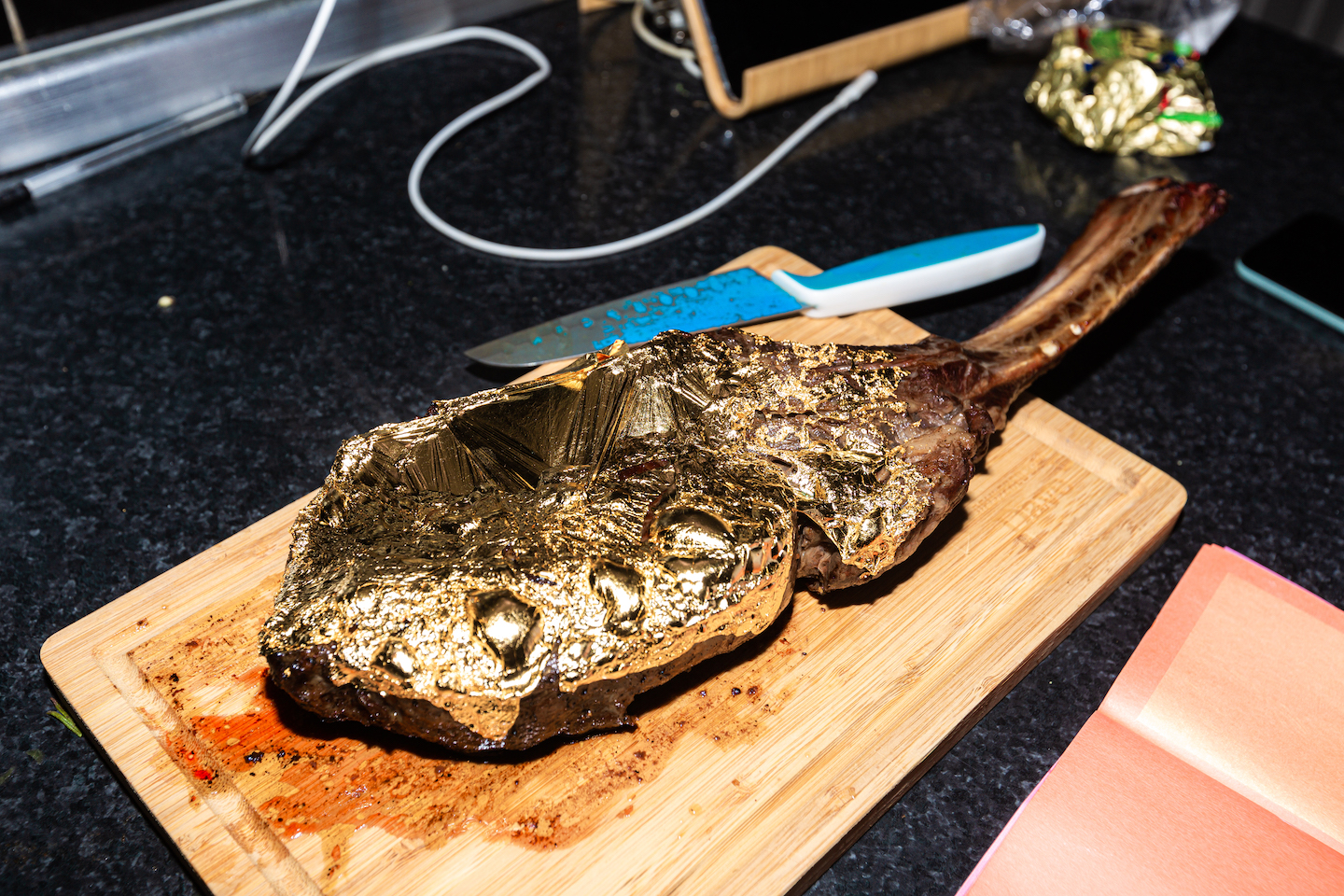 1000 24k GOLD TOMAHAWK STEAK IN THE KITCHEN WITH CHEF, 59 OFF