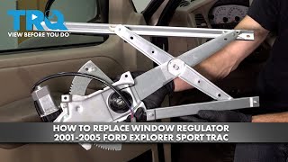 How to Replace Window Regulator 2001-2005 Ford Explorer Sport Trac | 1A