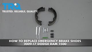 How to Replace Emergency Brake Shoes 2009-17 Ram 1500 | 1A Auto