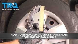 How to Replace Emergency Brake Shoes 2007-2012 Nissan Altima | 1A Auto