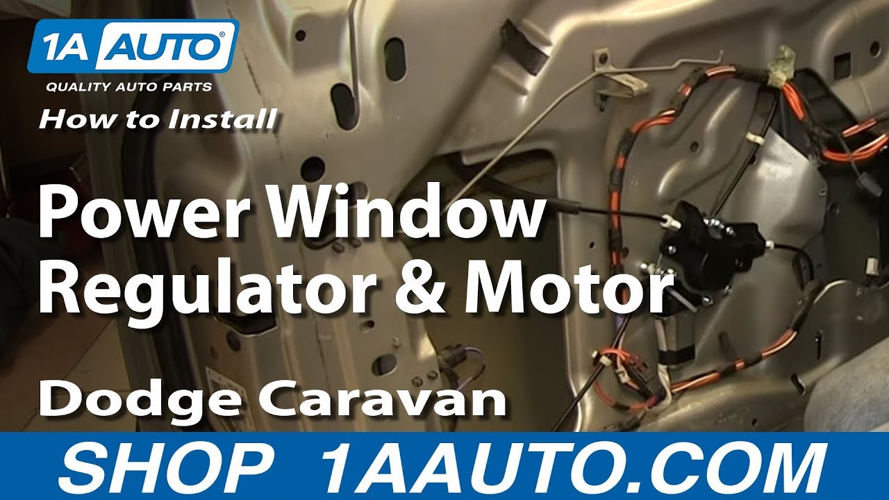 How to Replace Window Regulator 0103 Dodge Grand Caravan 1A Auto