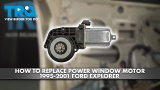 How to Replace Power Window Motor 1995-2001 Ford Explorer | 1A Auto